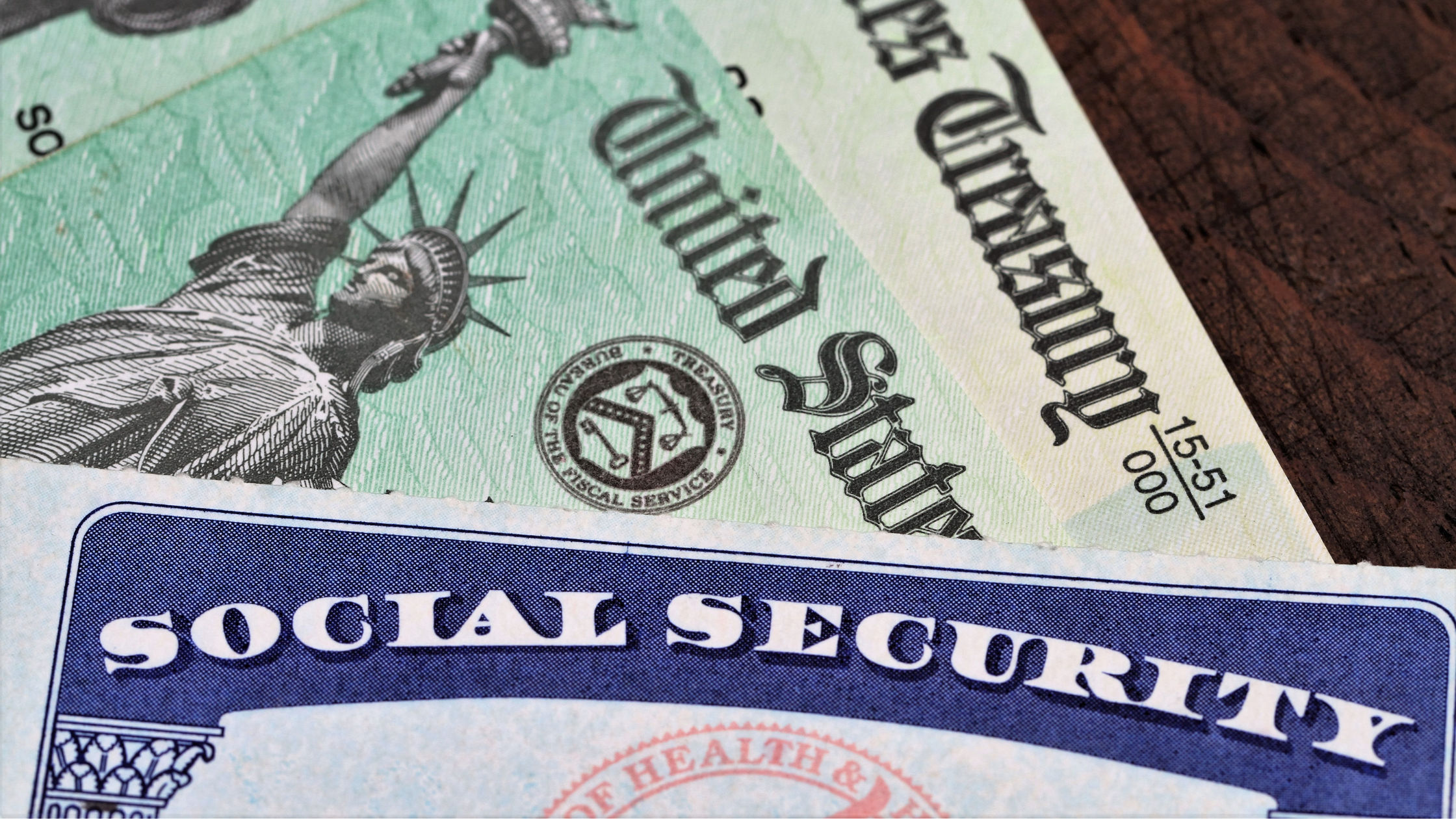 Social Security Card and US Treasury Checks